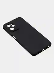 Черный чехол для Realme C35 / Realme Narzo 50A Prime, матовый, с дополнительной защитой камеры