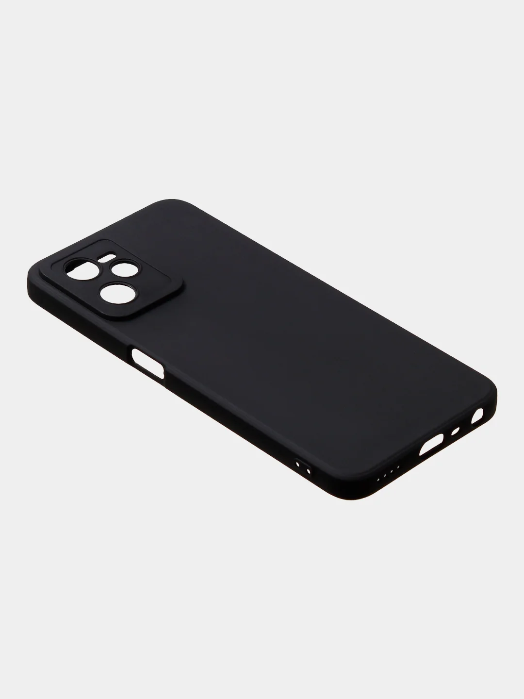 Черный чехол для Realme C35 / Realme Narzo 50A Prime, матовый, с дополнительной защитой камеры