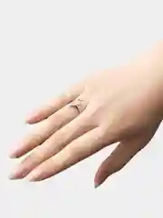 Серебряный кольцо Змейка безразмерное/ открытое кольцо