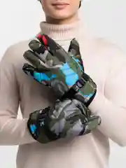 Зелёный хаки зимние перчатки, камуфляж