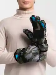 Зелёный хаки зимние перчатки, камуфляж