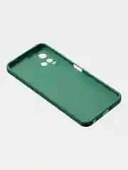 Зеленый чехол для Vivo Y21 / Vivo Y33S, матовый с дополнительной защитой камеры