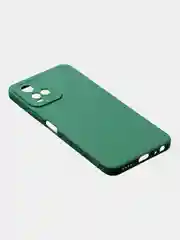 Зеленый чехол для Vivo Y21 / Vivo Y33S, матовый с дополнительной защитой камеры
