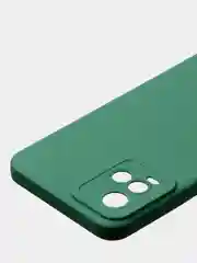 Зеленый чехол для Vivo Y21 / Vivo Y33S, матовый с дополнительной защитой камеры