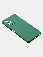 Зеленый чехол для Vivo Y21 / Vivo Y33S, матовый с дополнительной защитой камеры