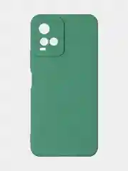 Зеленый чехол для Vivo Y21 / Vivo Y33S, матовый с дополнительной защитой камеры