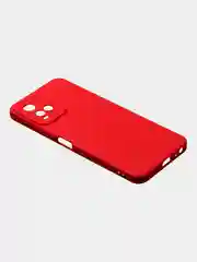 Красный чехол для Vivo Y21 / Vivo Y33S, матовый с дополнительной защитой камеры