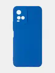 Синий чехол для Vivo Y21 / Vivo Y33S, матовый с дополнительной защитой камеры