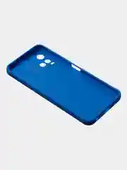 Синий чехол для Vivo Y21 / Vivo Y33S, матовый с дополнительной защитой камеры