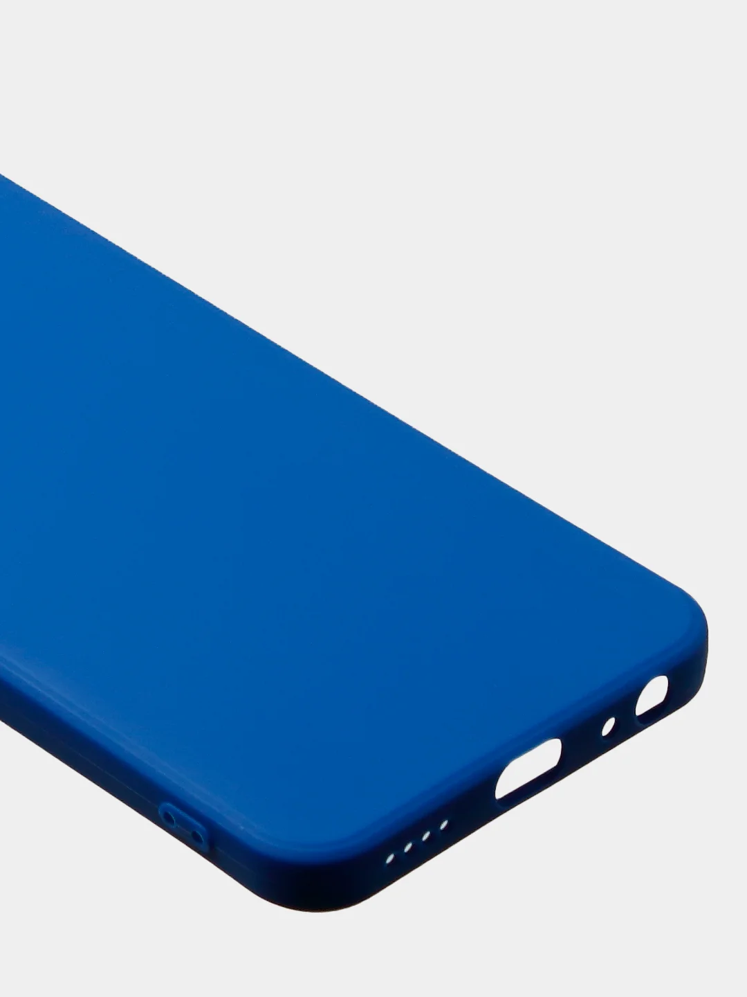 Синий чехол для Vivo Y21 / Vivo Y33S, матовый с дополнительной защитой камеры
