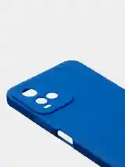 Синий чехол для Vivo Y21 / Vivo Y33S, матовый с дополнительной защитой камеры