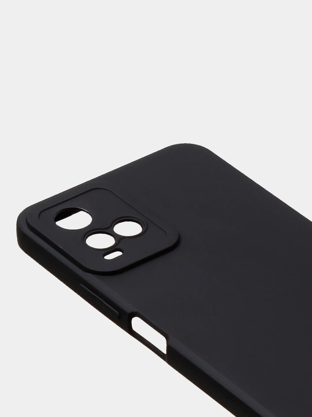 Черный чехол для Vivo Y21 / Vivo Y33S, матовый с дополнительной защитой камеры