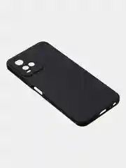 Черный чехол для Vivo Y21 / Vivo Y33S, матовый с дополнительной защитой камеры