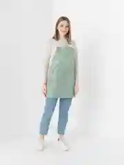 Зеленый фартук кухонный, женский, непромокаемый
