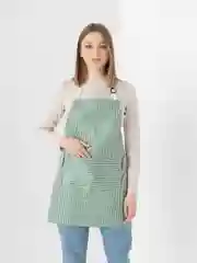 Зеленый фартук кухонный, женский, непромокаемый