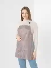 Приглушённый хаки фартук кухонный, женский, непромокаемый