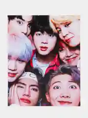 Красный тетрадь в клетку "BTS", 48 листов