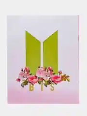 Индиго тетрадь в клетку "BTS", 48 листов