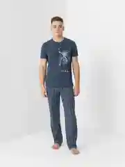 Синий пижама мужская, Костюм мужской домашний