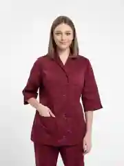 Бордовый медицинский костюм № 3