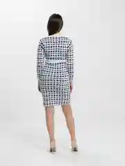 Белый платье женское, с длинным рукавом, кашемир