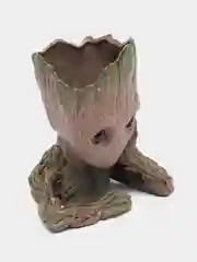 Тёмно-зелёный горшок для цветов Малыш Грут, кашпо Groot,  Ваза