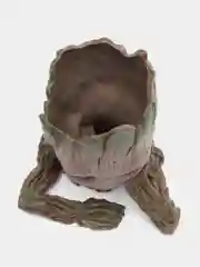 Тёмно-зелёный горшок для цветов Малыш Грут, кашпо Groot,  Ваза