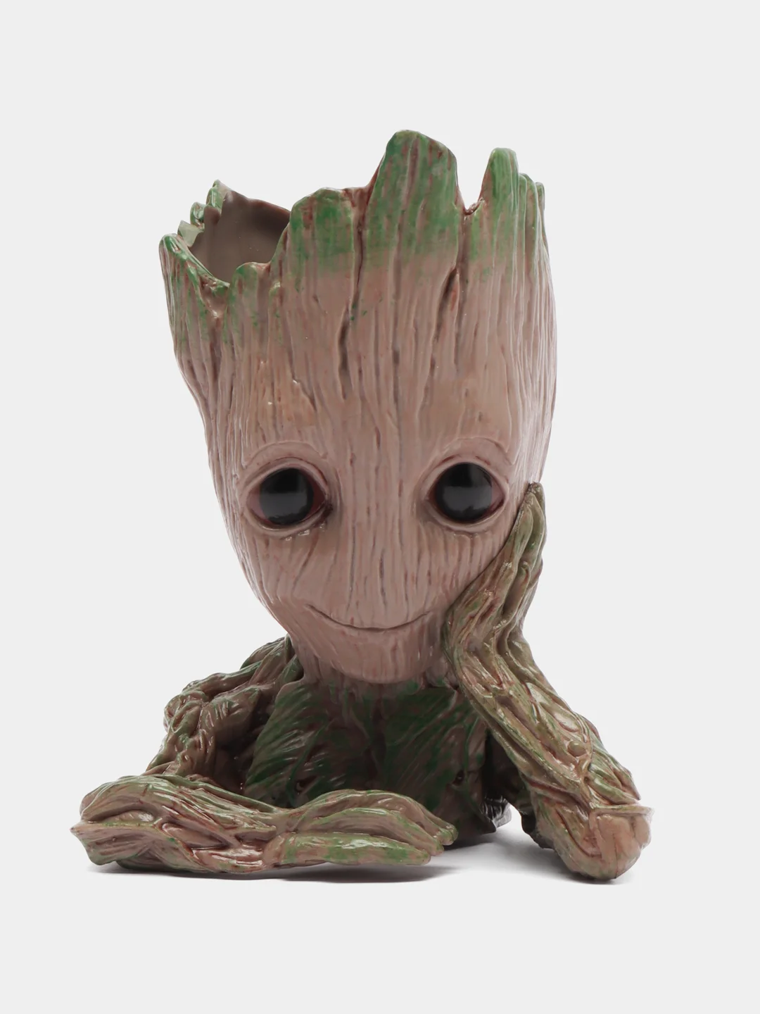 Тёмно-зелёный горшок для цветов Малыш Грут, кашпо Groot,  Ваза
