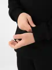Черный спортивный костюм утепленный
