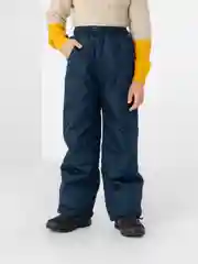 Синий утеплённые зимние детские брюки