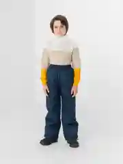 Серый утеплённые зимние детские брюки