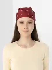 Багровый бандана, платок на голову, на волосы,унисекс, с принтом, рисунком, летняя косынка, повязка