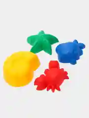 Желтый набор для песочницы, 4 формочки