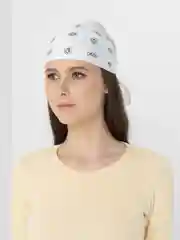 Белый бандана унисекс, с классическим принтом