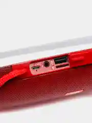 Красный портативная Bluetooth-колонка TG 157, с радио и светомузыкой, беспроводная