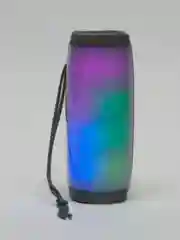 Серый портативная Bluetooth-колонка TG 157, с радио и светомузыкой, беспроводная