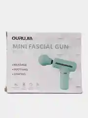 Бирюзовый перкуссионный мини массажер Massager Mini Fascial Gun DS-128