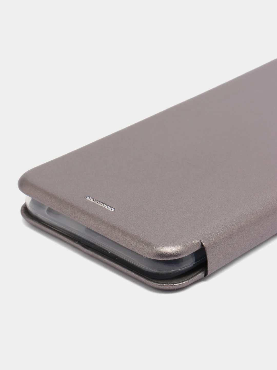 Серебряный чехол-книжка для Infinix Smart 6
