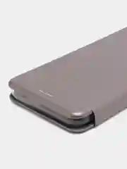 Серебряный чехол-книжка для Infinix Smart 6