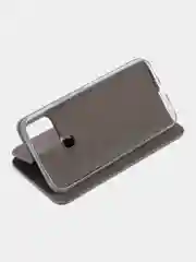 Серебряный чехол-книжка для Infinix Smart 6