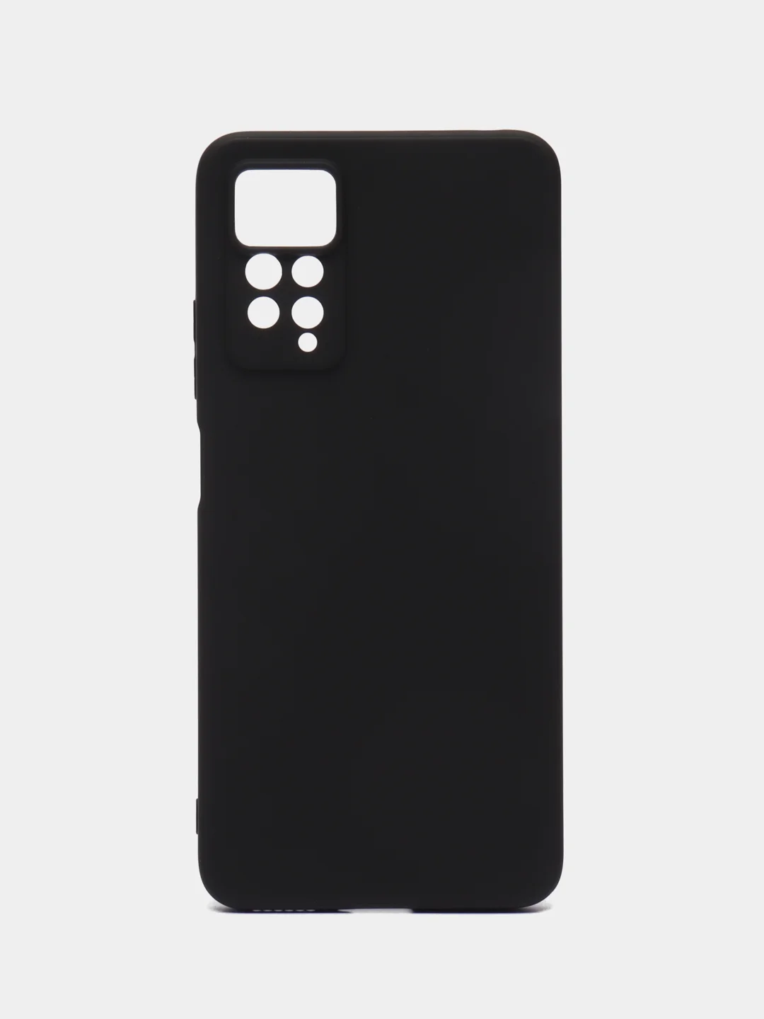 Черный чехол для Xiaomi Redmi Note 11 Pro / 11E Pro силиконовый BROSCORP матовый c защитой камер