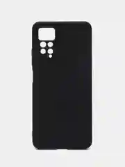 Черный чехол для Xiaomi Redmi Note 11 Pro / 11E Pro силиконовый BROSCORP матовый c защитой камер