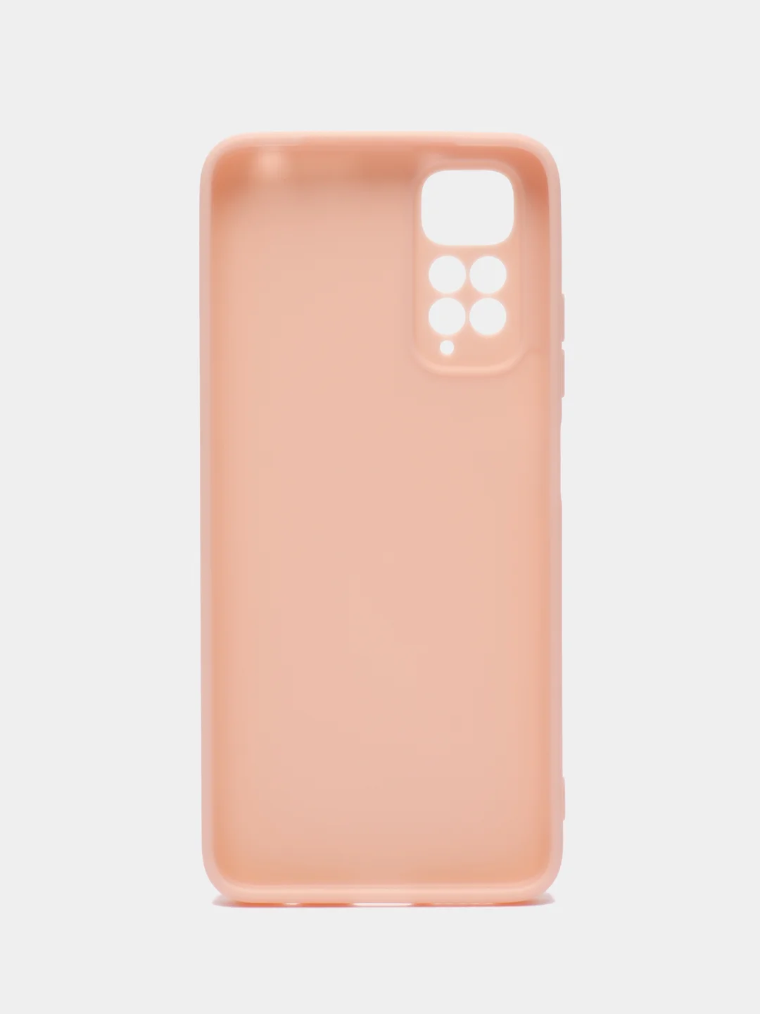 Розовый чехол для Xiaomi Redmi Note 11, 11S силиконовый  BROSCORP матовый тонкий с защитой камер