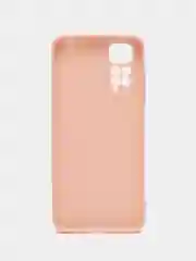 Розовый чехол для Xiaomi Redmi Note 11, 11S силиконовый  BROSCORP матовый тонкий с защитой камер