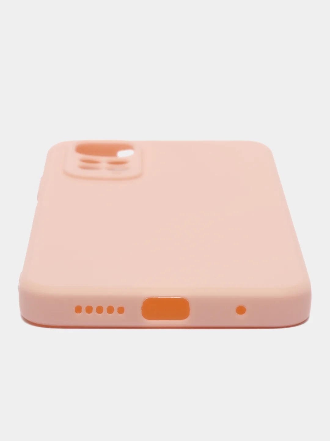 Розовый чехол для Xiaomi Redmi Note 11, 11S силиконовый  BROSCORP матовый тонкий с защитой камер