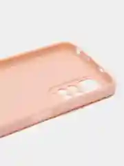 Розовый чехол для Xiaomi Redmi Note 11, 11S силиконовый  BROSCORP матовый тонкий с защитой камер