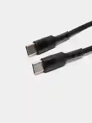 Черный кабель type С ROSCO для быстрой зарядки телефона 3.0 USB-C 1 м-2 м на iPhone / Android