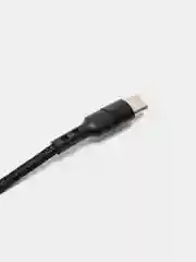Черный кабель type С ROSCO для быстрой зарядки телефона 3.0 USB-C 1 м-2 м на iPhone / Android