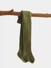 Зеленый колготки детские, хлопковые, однотонные