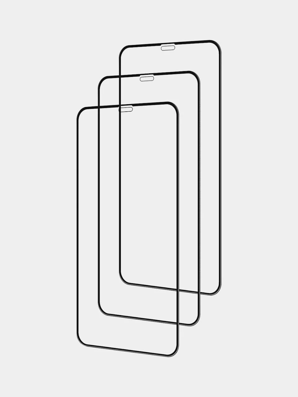 Защитное стекло 9D для IPhone X, XS, XR, 11/PRO, 12/Mini/Pro/ProMax, 13/Mini/ProMax